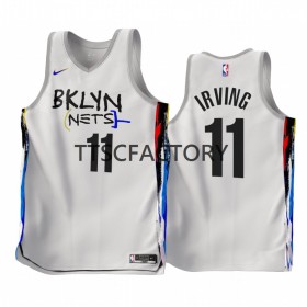 Maillot NBA Brooklyn Nets Kyrie Irving 11 Nike 2022-23 City Edition Blanc Swingman - Homme